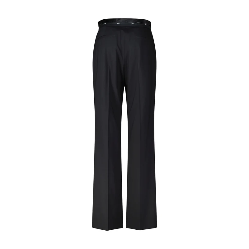 Weite Stoffhose aus Schurwolle