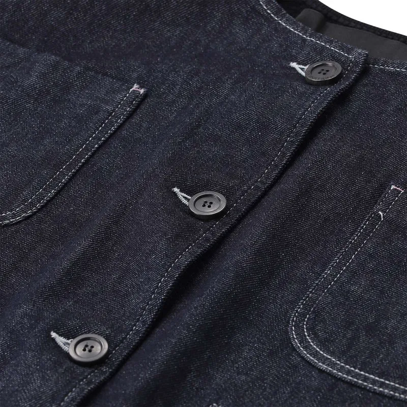 Jacke aus Denim und Strick