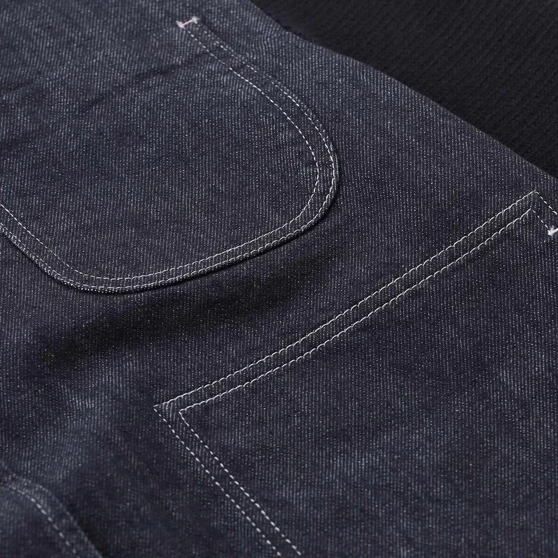 Jacke aus Denim und Strick
