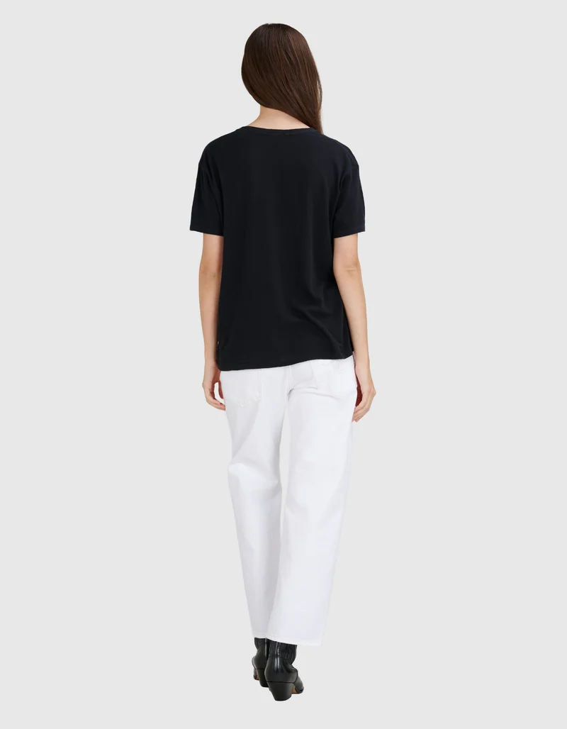 Bedrucktes T-Shirt Eye-Roll mit Kaschmir-Anteil