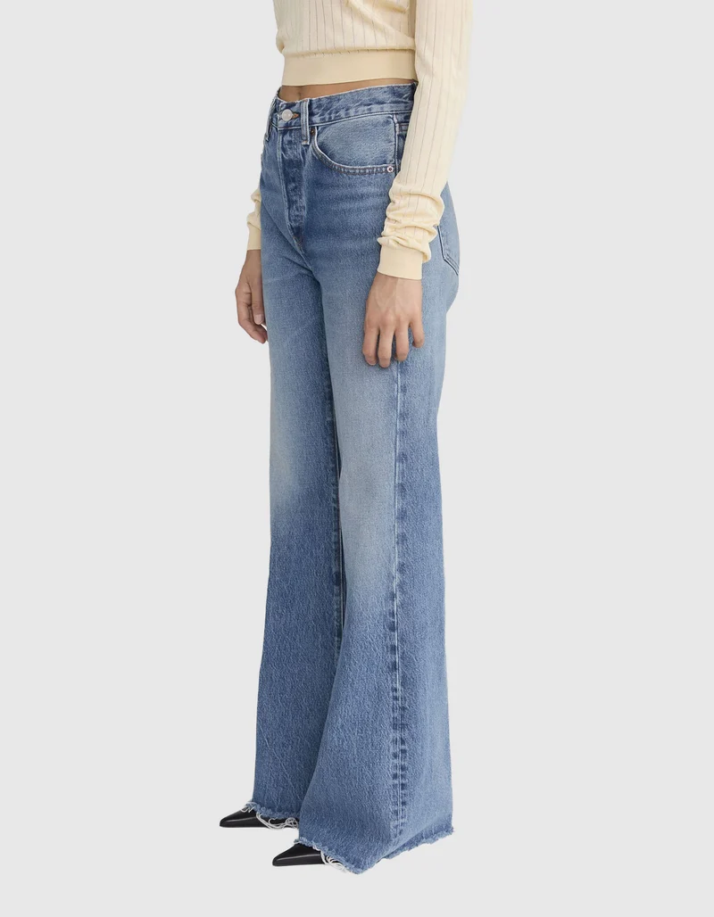 Mid-Rise Flare-Leg Jeans The LAX