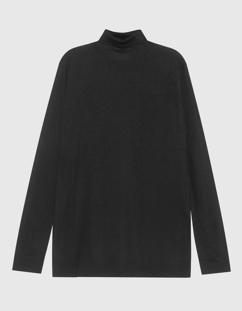 Feinstrick-Kaschmir Rollkragen-Pullover Danetta