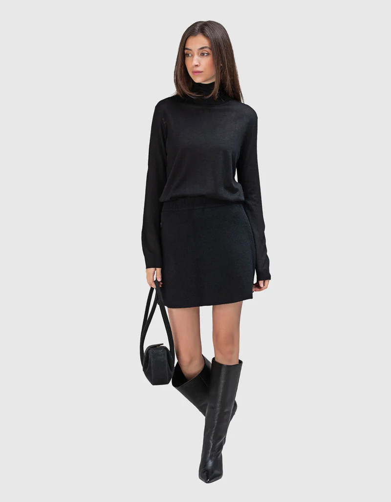 Feinstrick-Kaschmir Rollkragen-Pullover Danetta