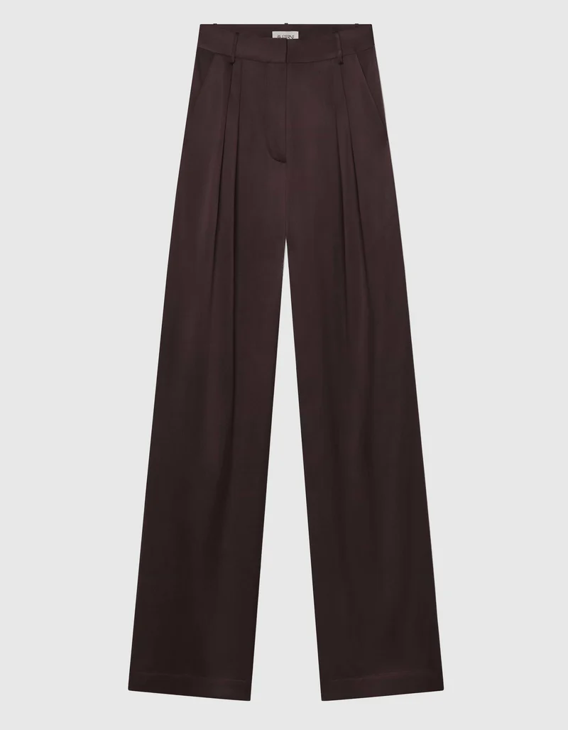 Seidenstretch-Bundfaltenhose Josephine