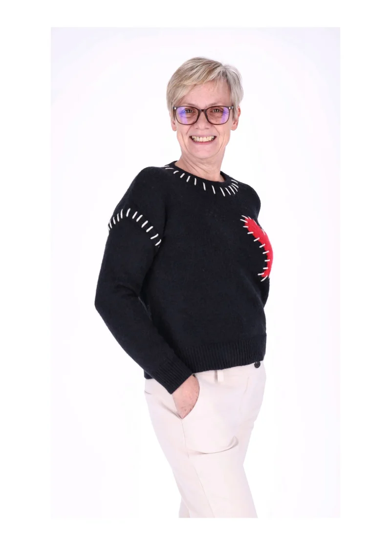 Splash of Color Strickpullover Damen