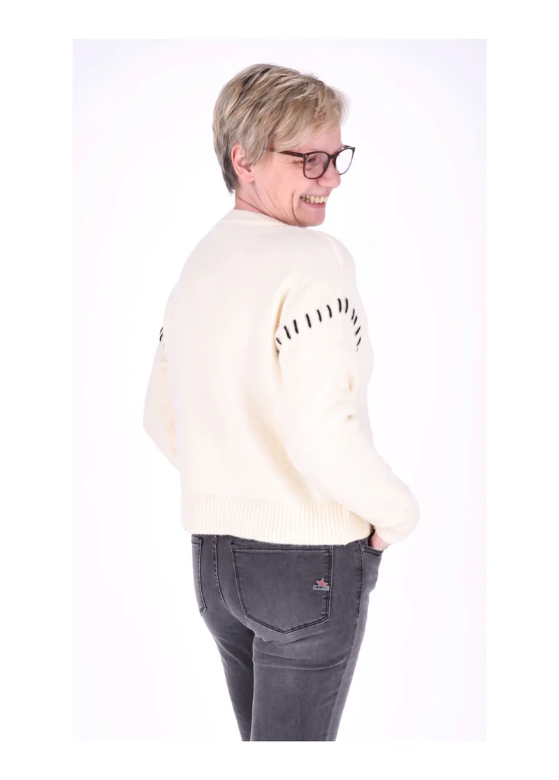 Splash of Color Strickpullover Damen