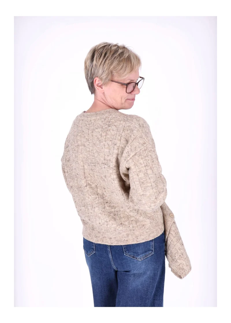 Splash of Color Strickpullover mit Schal