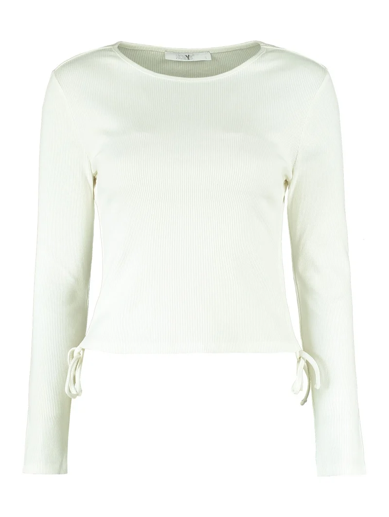 Hailys Langarmshirt Damen Rippoptik