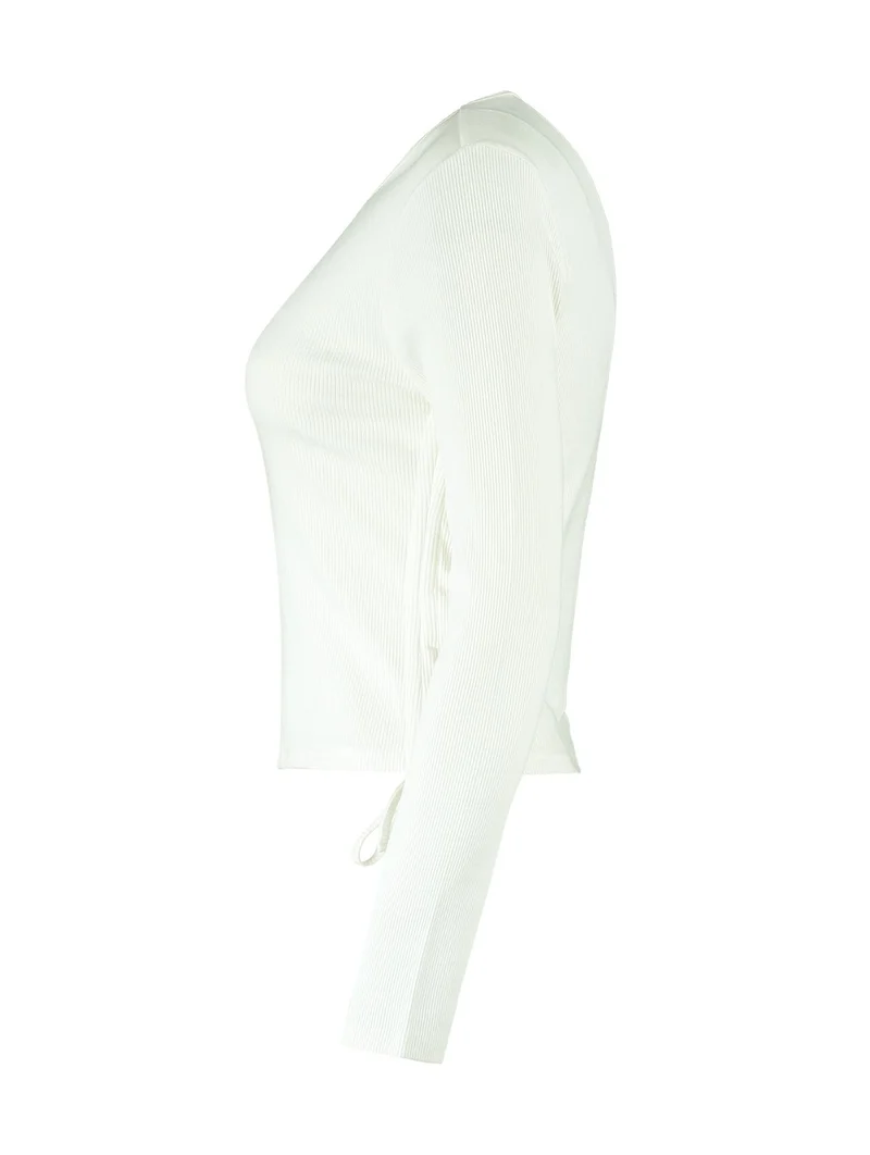 Hailys Langarmshirt Damen Rippoptik