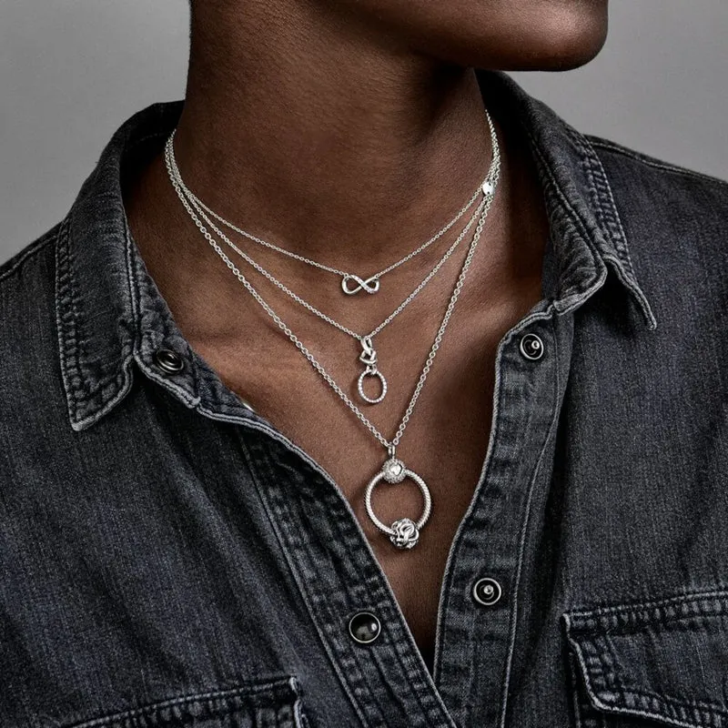 Pandora Moments damen Kette Silber 398821C01-50