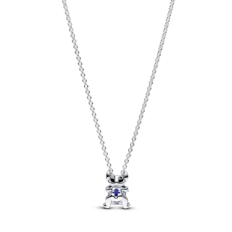Pandora Collabs 925 Sterling Silver Disney Stitch Necklace 393743C01-45