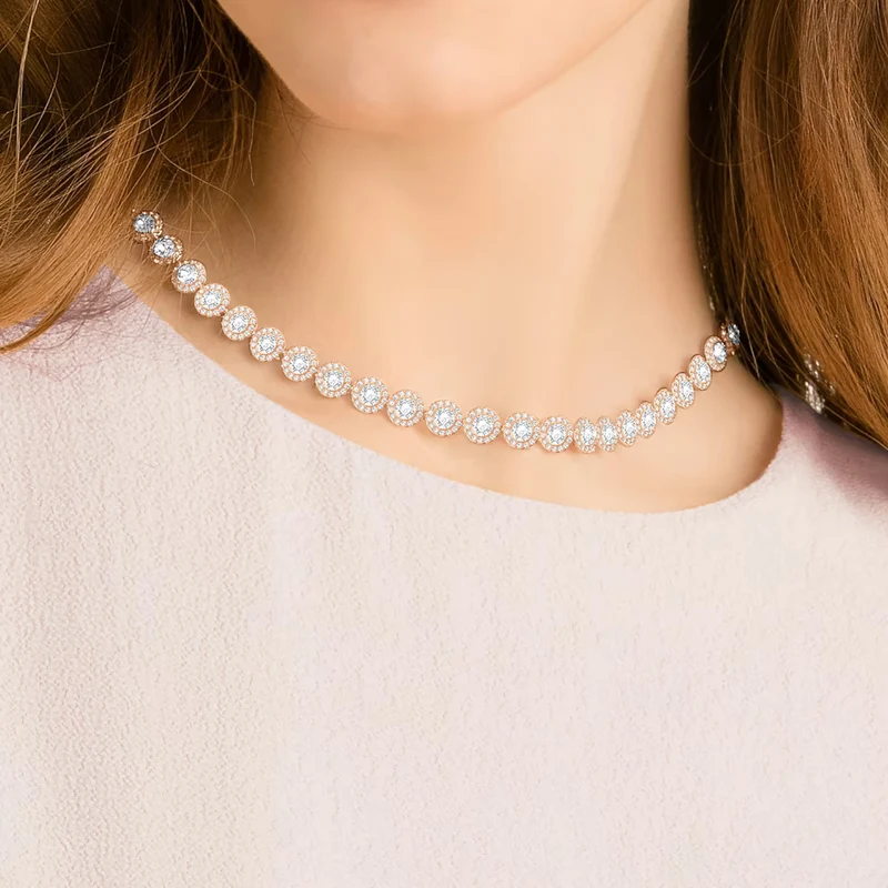 Swarovski damen Kette Roségold 5367845