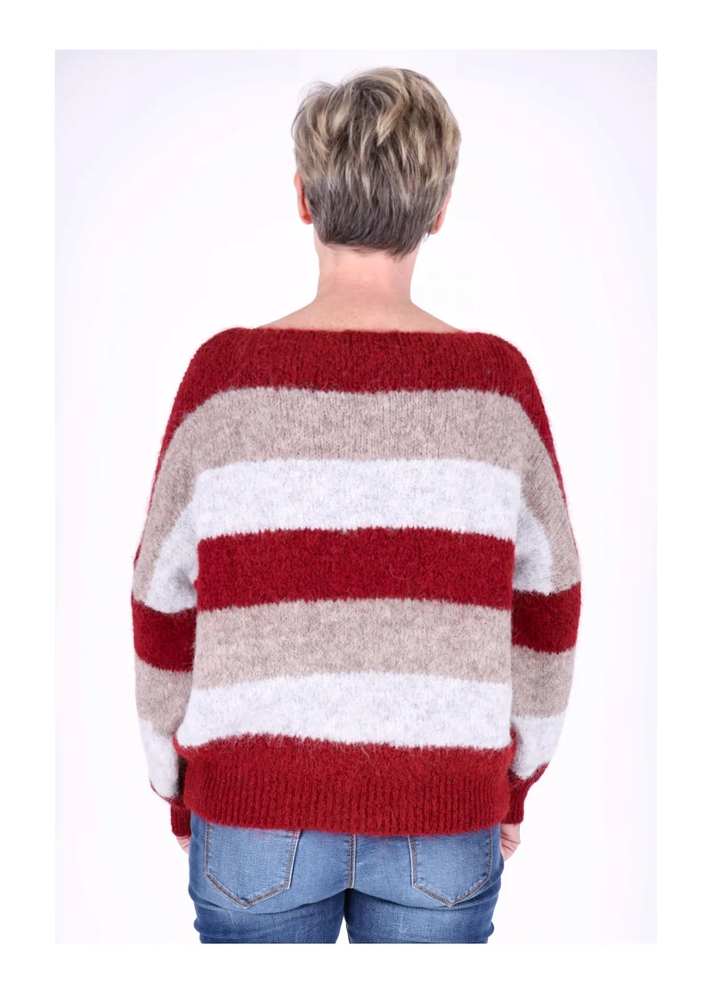 Splash of Color Strickpulli Streifen