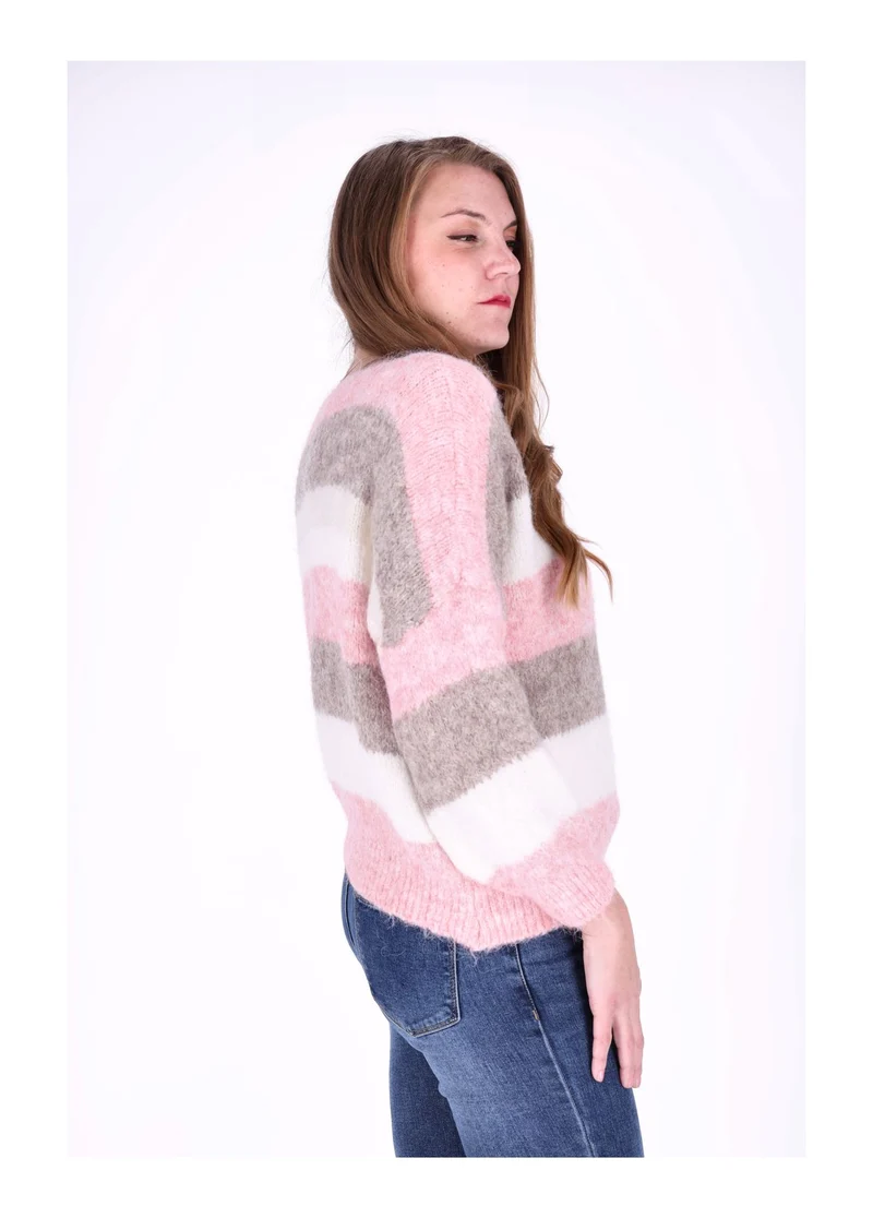 Splash of Color Strickpulli Streifen
