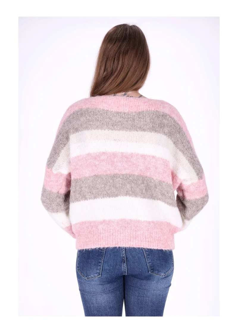 Splash of Color Strickpulli Streifen