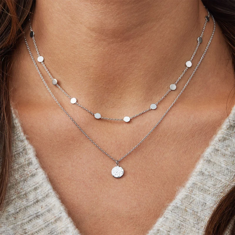 Violet Hamden Luna 925 Sterlingsilber Choker mit Monden VH15002