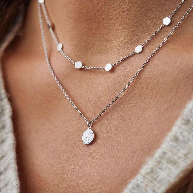 Violet Hamden Luna 925 Sterlingsilber Choker mit Monden VH15002