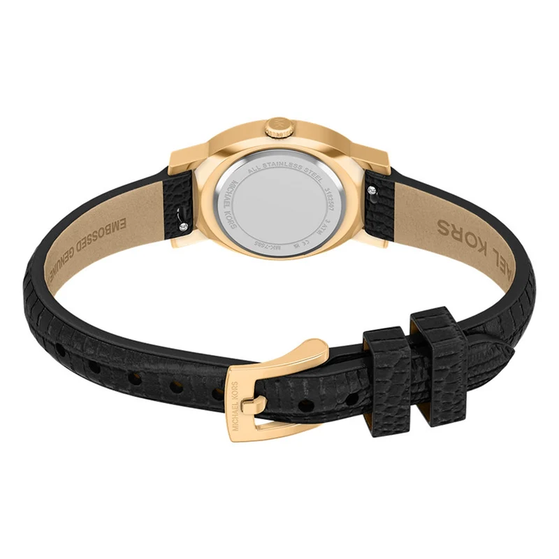 Michael Kors Maude Oval Black Dial Watch MK7585