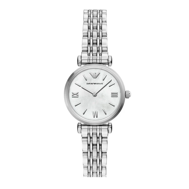 Emporio Armani Round White Dial Watch AR11768