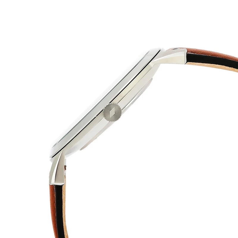 Fossil The Minimalist Silberne Und Blaue Herrenuhr FS5304