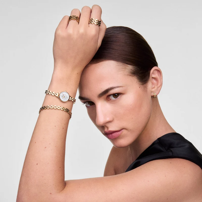 Daniel Wellington Petite & Quadro Mini Arch White Women's Watch DW00100855