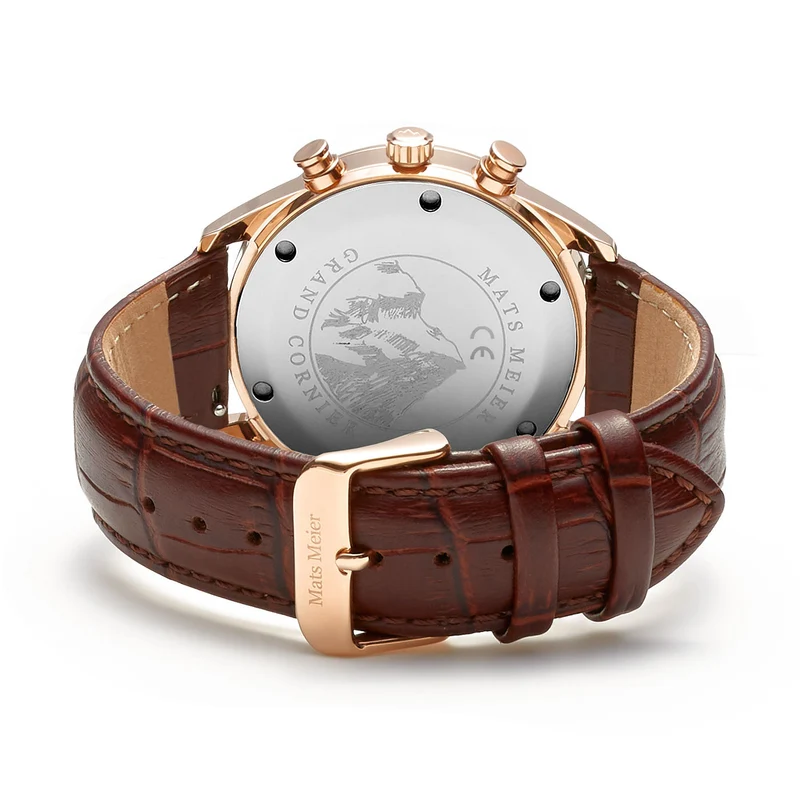 Mats Meier Grand Cornier herren Uhr Braun MM00101