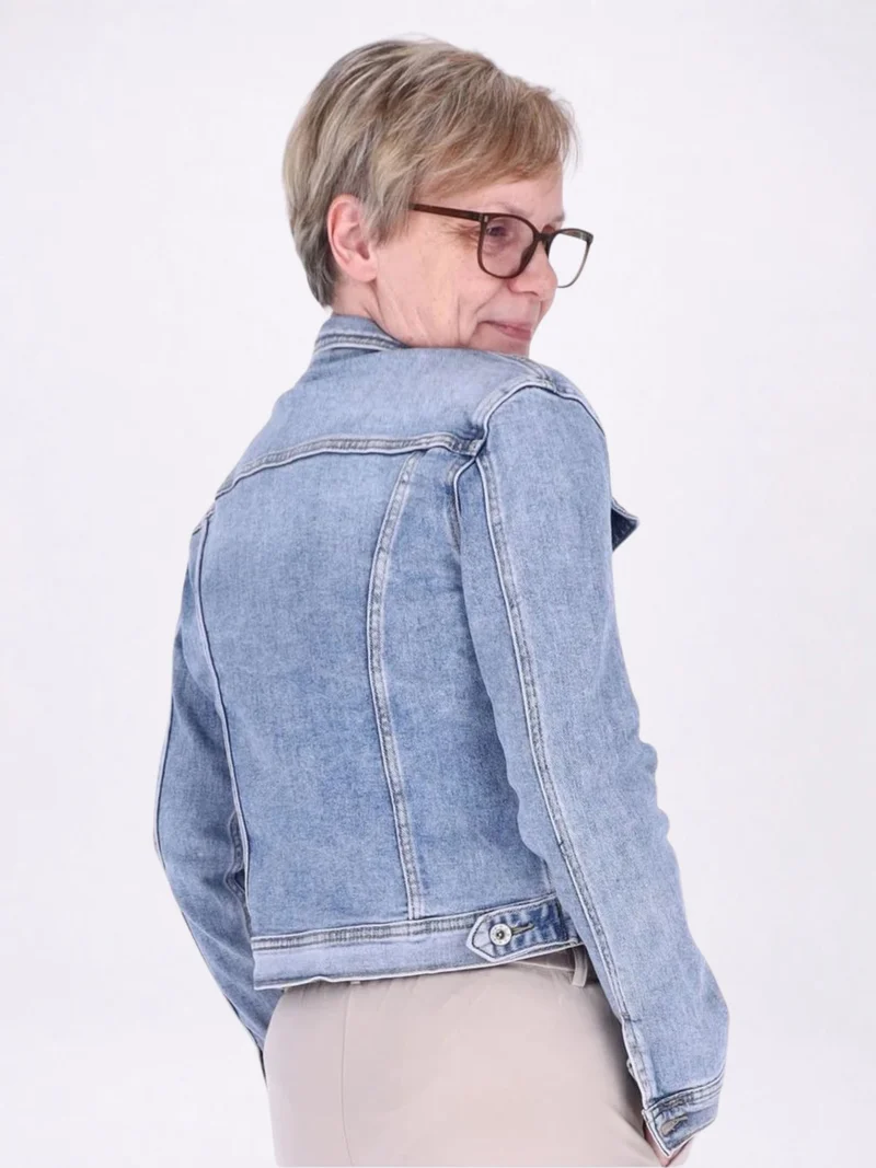 Jeansjacke Damen Splash of Color