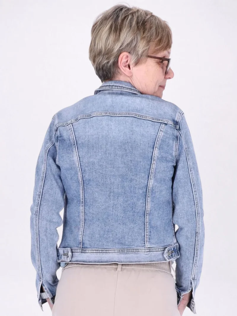 Jeansjacke Damen Splash of Color