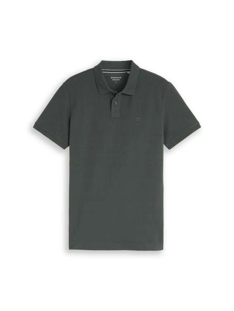 basic polo, Darkest Olive
