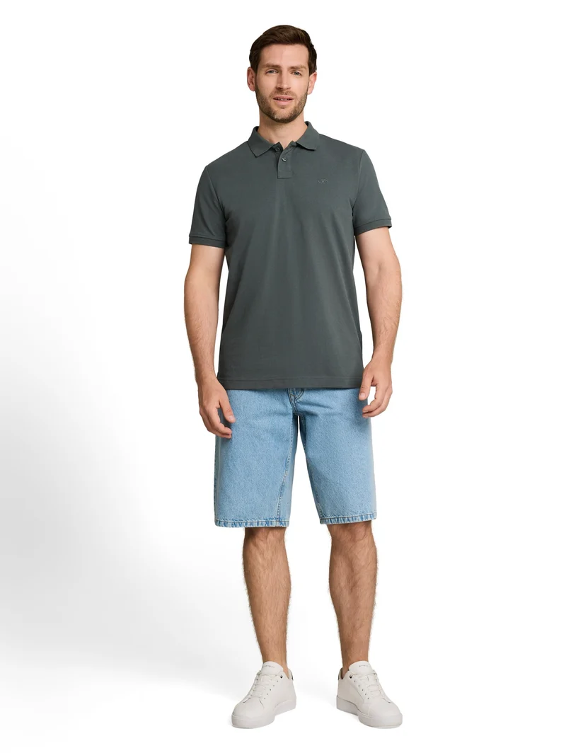 basic polo, Darkest Olive
