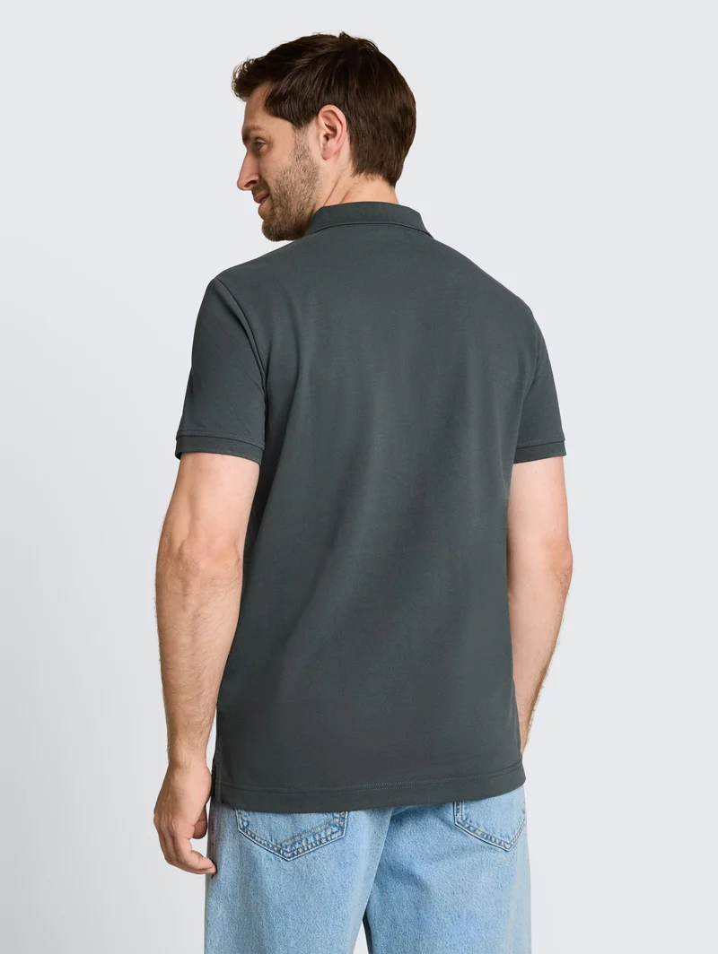basic polo, Darkest Olive