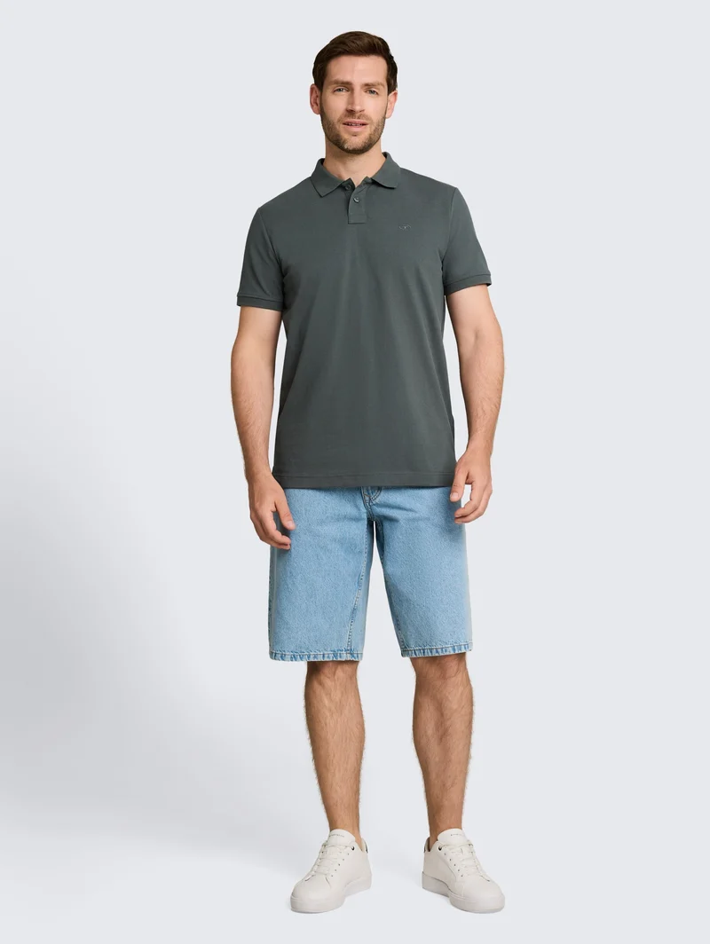 basic polo, Darkest Olive