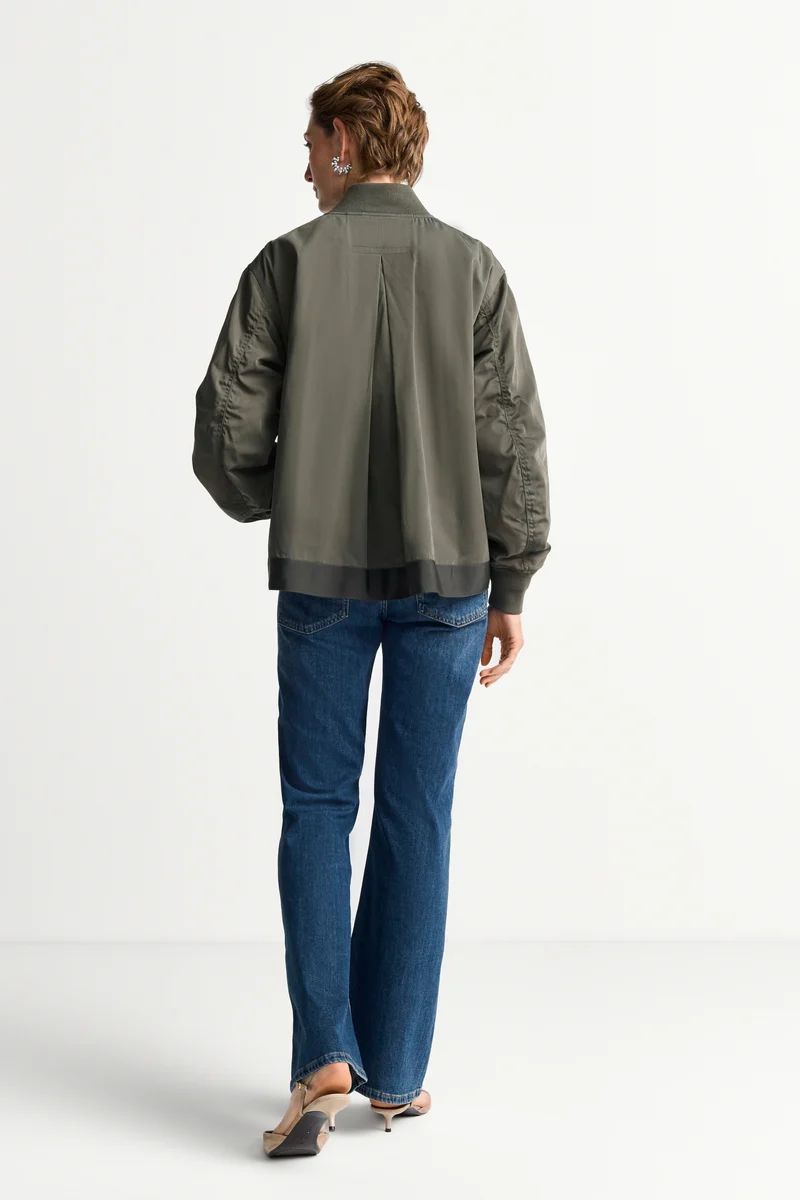A-Shape Bomber Jacket, olive