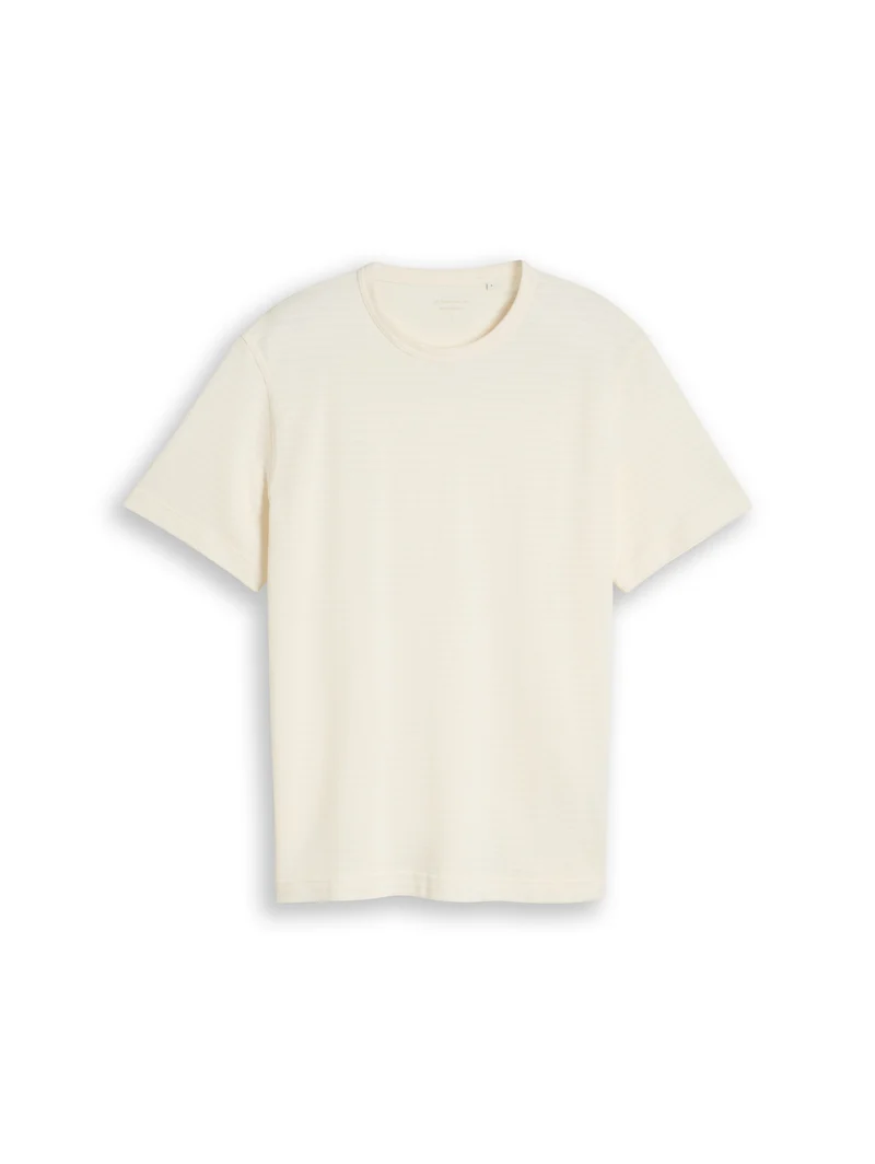 structured t-shirt, Gardenia White