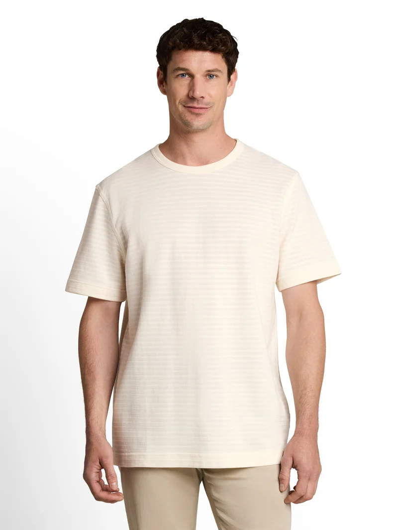 structured t-shirt, Gardenia White
