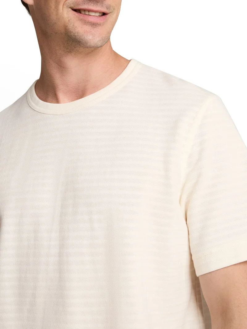 structured t-shirt, Gardenia White