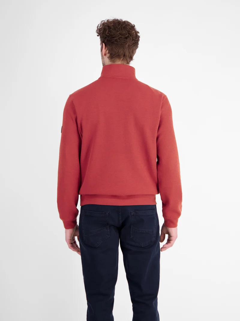 SWEATSHIRT/TROYER/RH/V-NE, MUTED RED
