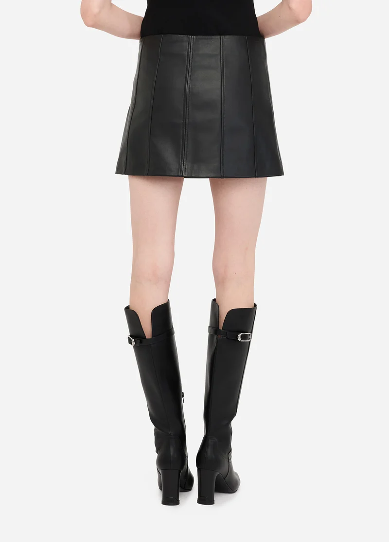 Leather Miniskirt