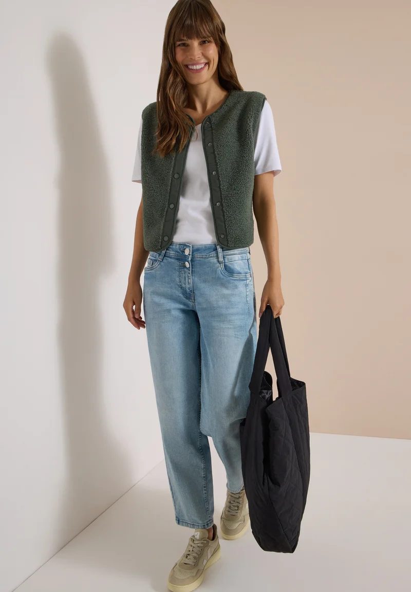 NOS Solid Matmix Teddy Vest, dried olive green