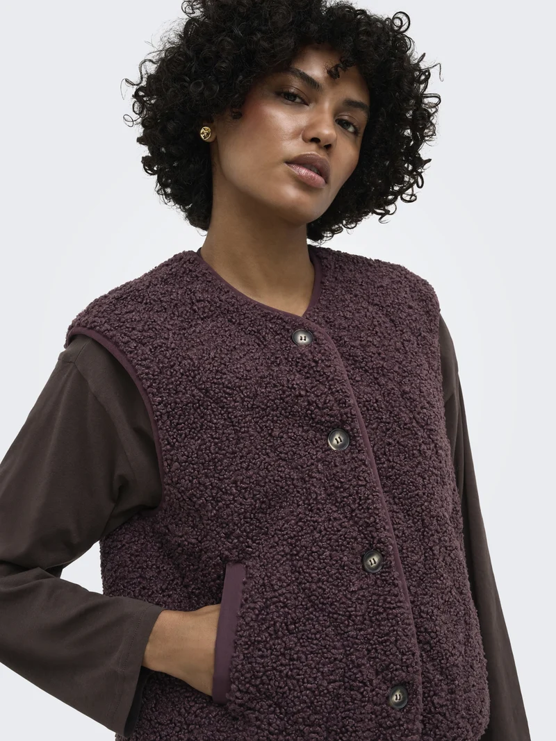 ONLINES TEDDY WAISTCOAT CC OTW, Fudge