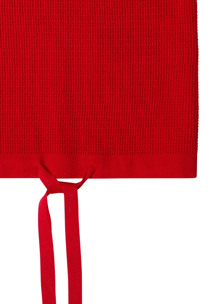 TOS_Structured Roundneck, flame red