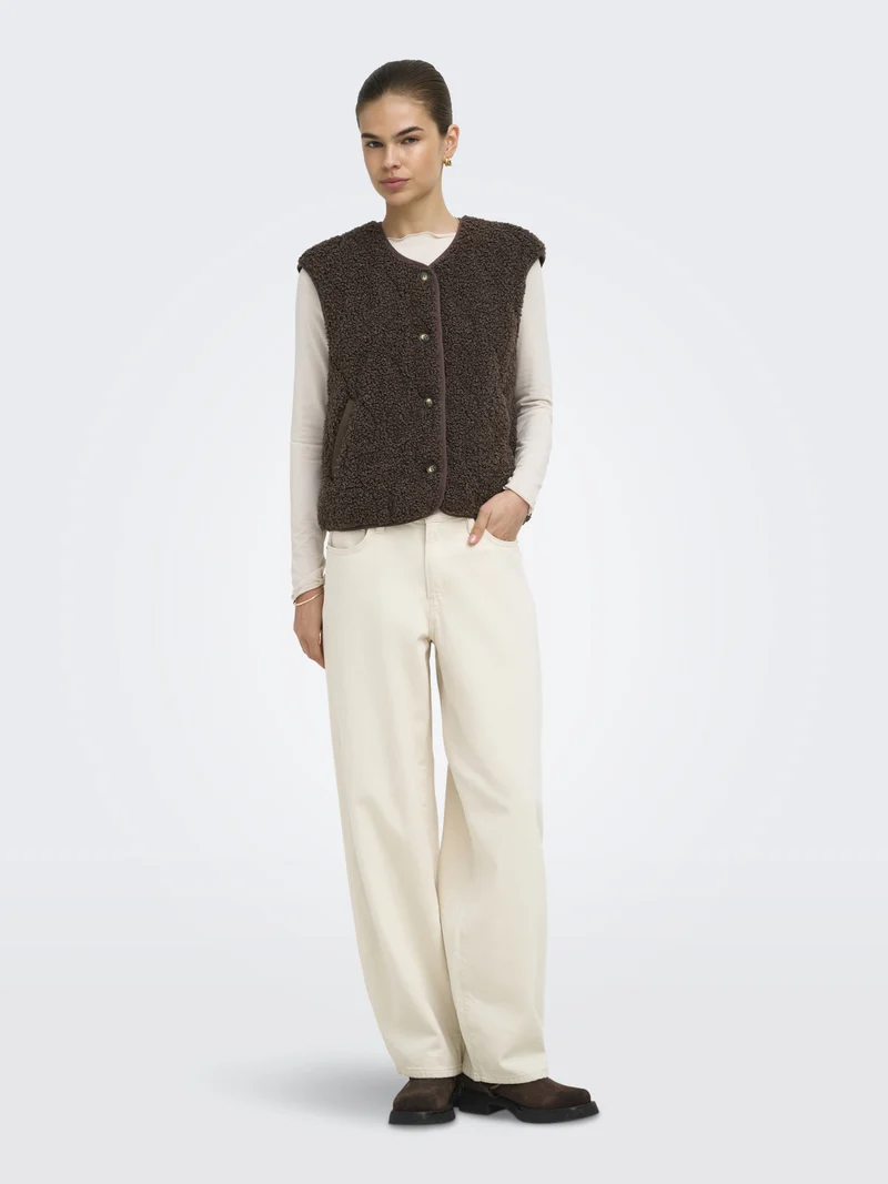 ONLINES TEDDY WAISTCOAT CC OTW, Chocolate Martini
