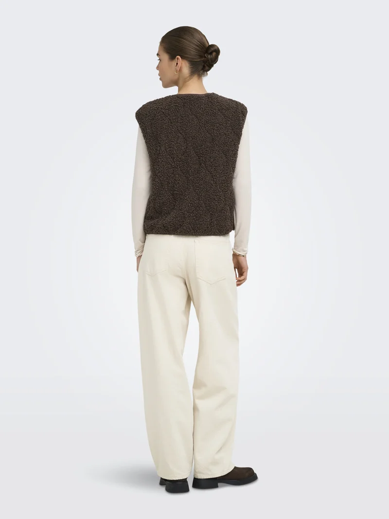 ONLINES TEDDY WAISTCOAT CC OTW, Chocolate Martini