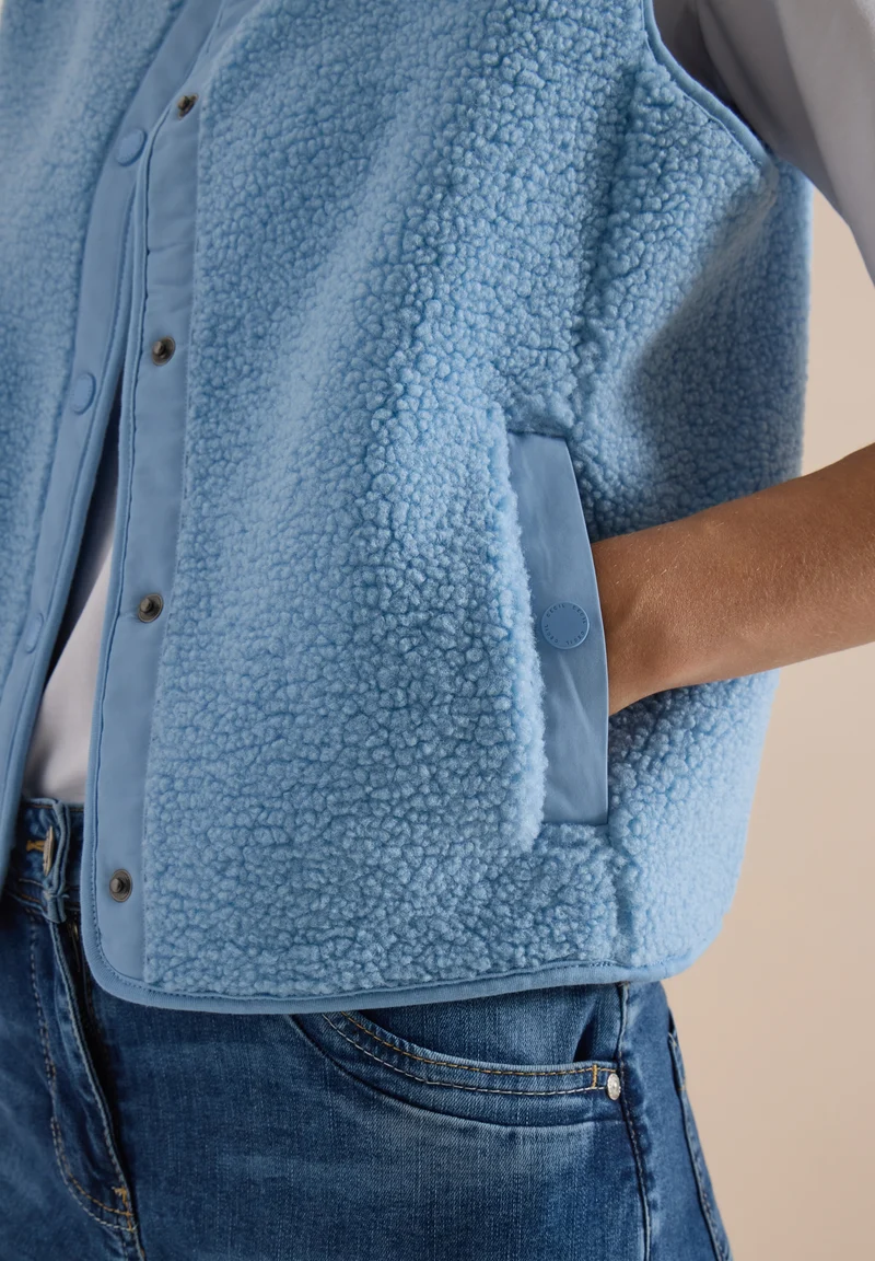 NOS Solid Matmix Teddy Vest, easy blue