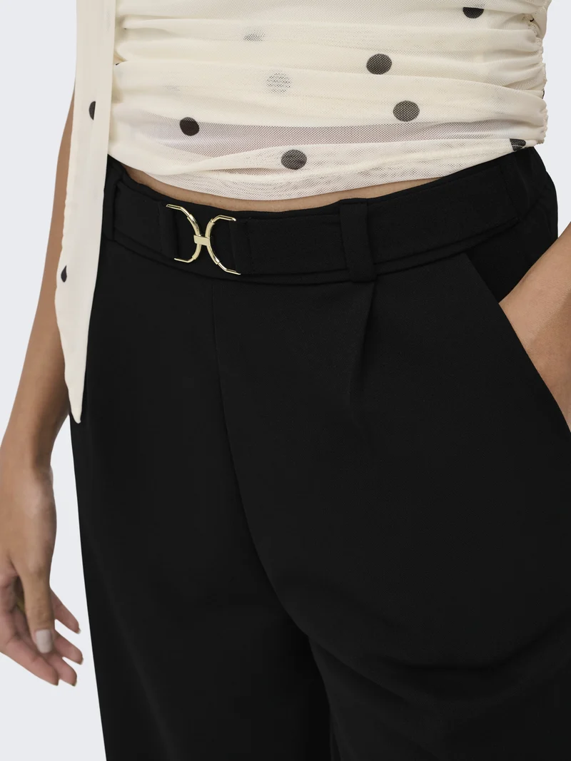 JDYGEGGO LIFE BELT PANT JRS NOOS, Black/BELT
