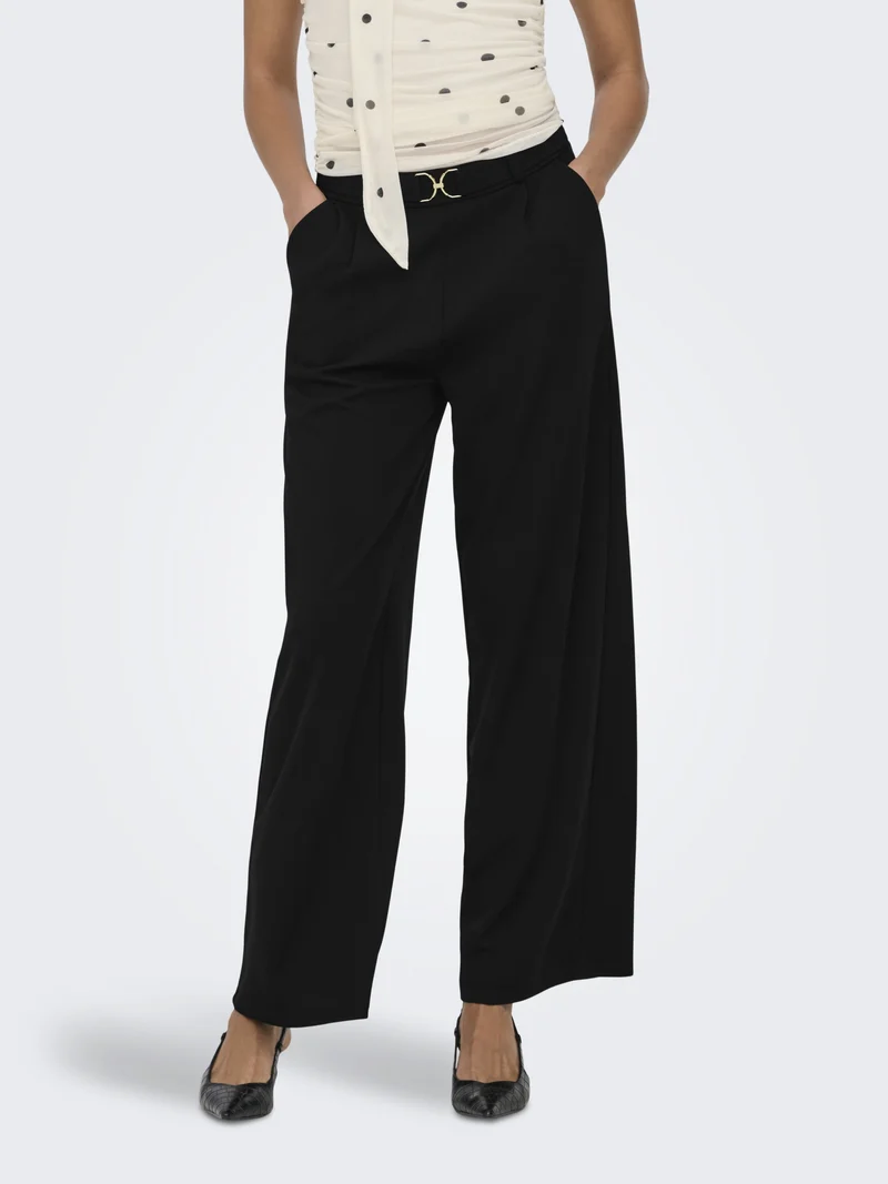 JDYGEGGO LIFE BELT PANT JRS NOOS, Black/BELT