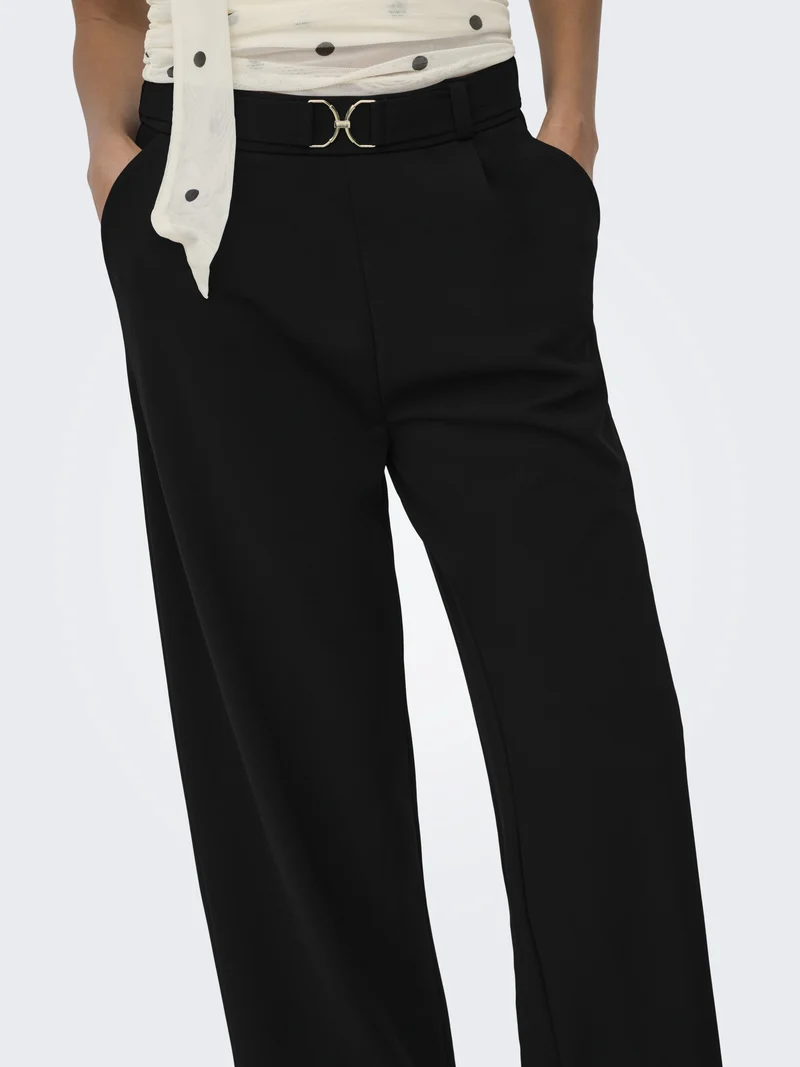 JDYGEGGO LIFE BELT PANT JRS NOOS, Black/BELT