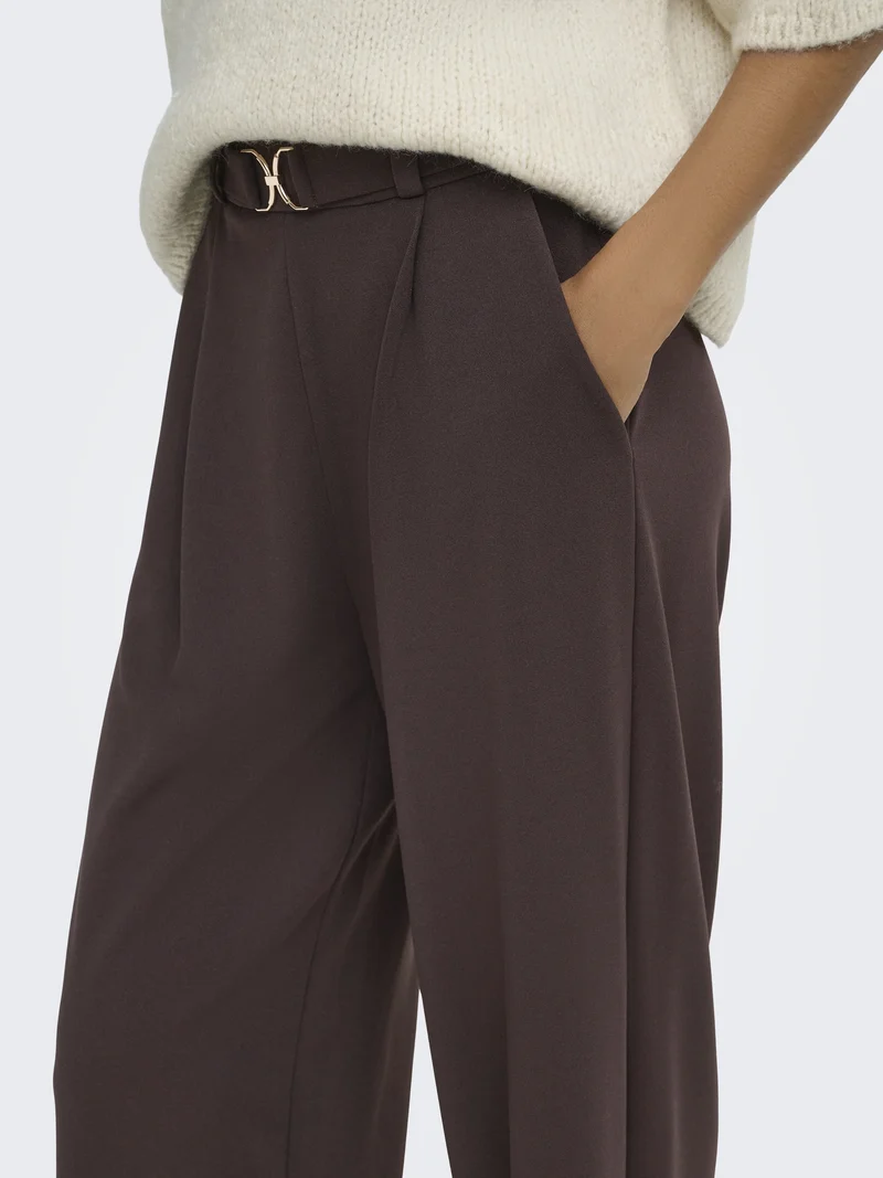 JDYGEGGO LIFE BELT PANT JRS NOOS, Chocolate Torte/BELT