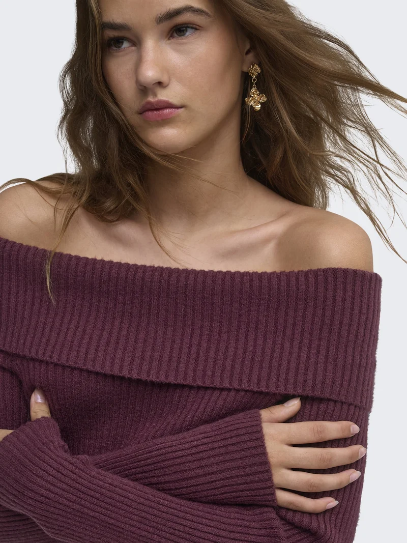 ONLKATIA LS OFF SHOULDER KNT NOOS, Fig