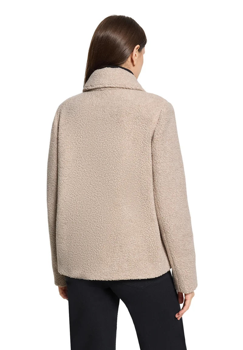Jacke Wolle, Beige Melange